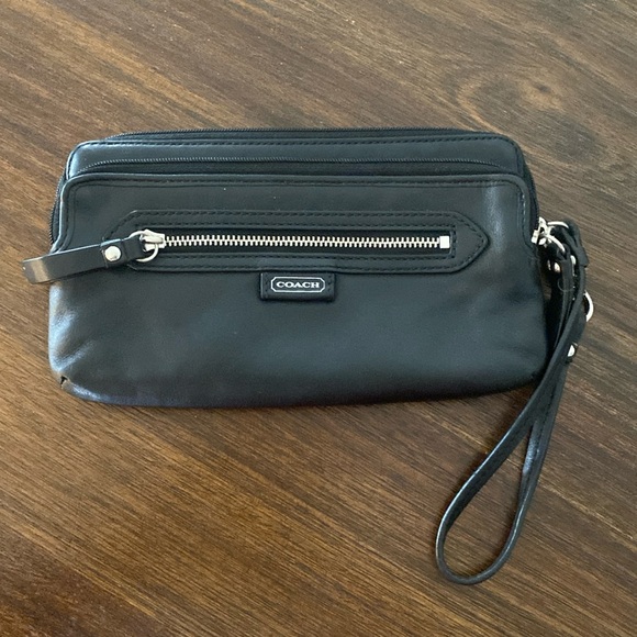 Coach black/silver wallet - Picture 1 of 3